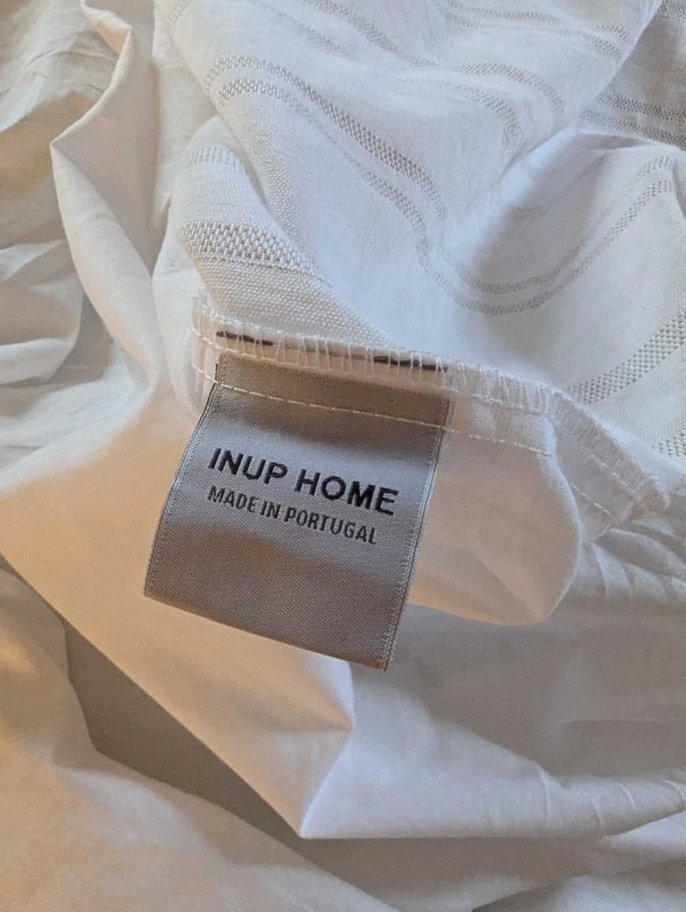 Inup Home full/queen duvet cover striped neutral - Picture 3 of 6